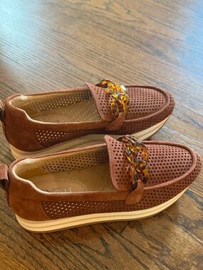 NYDJ Suede Platform Loafers